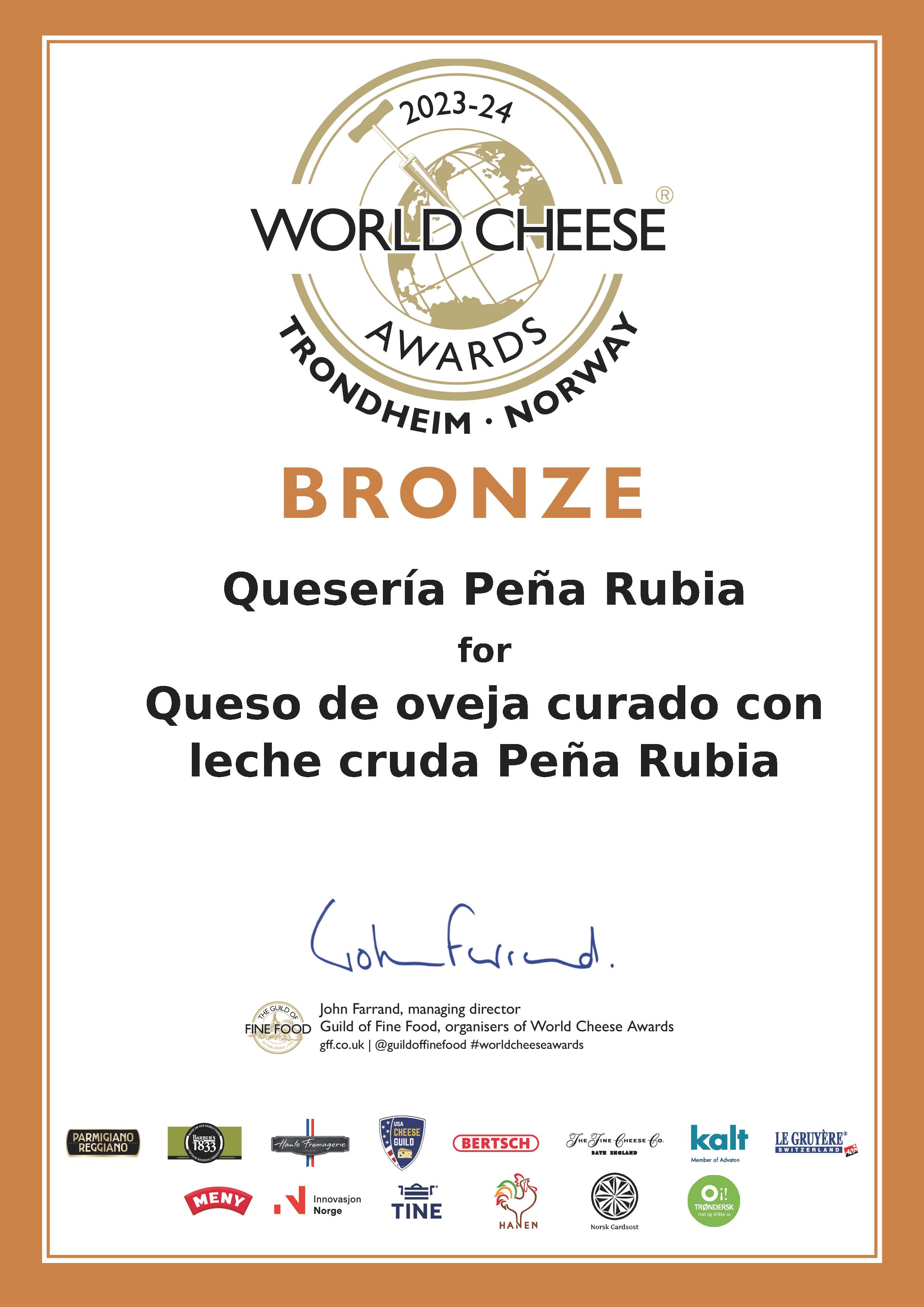 Premio a Peña Rubia